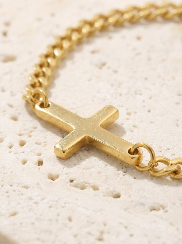 BRACELET CROIX or
