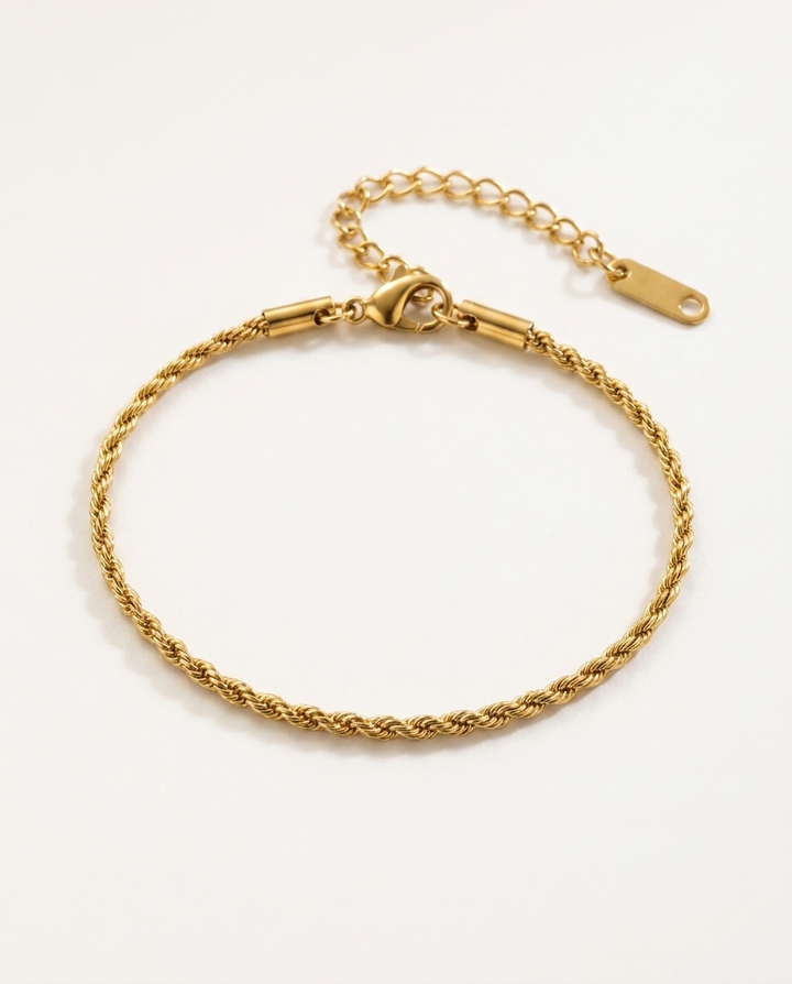 BRACELET CORDAGE — 2 mm Or — BRISANT