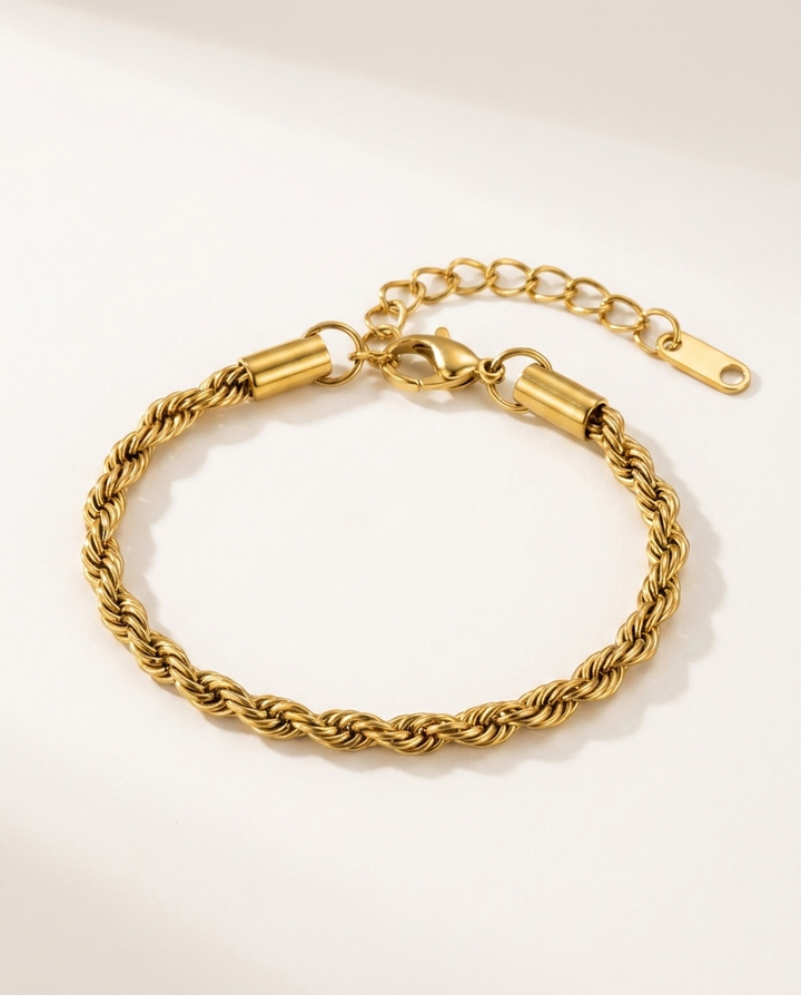 BRACELET CORDAGE — 4 mm Or — BRISANT