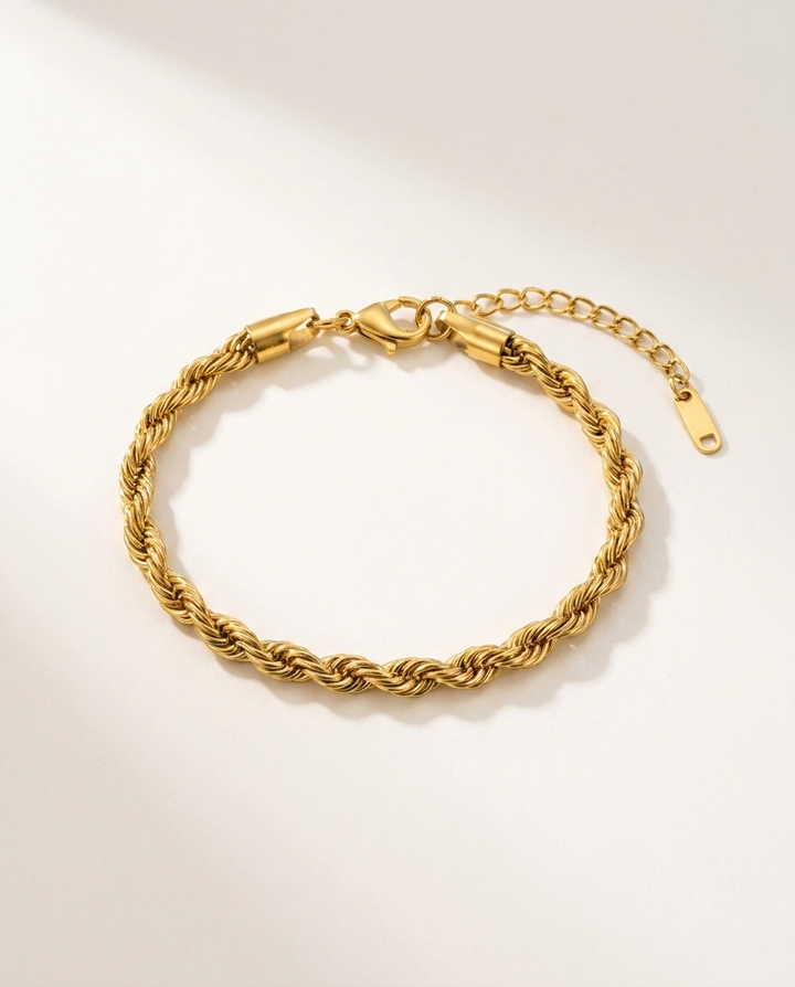 BRACELET CORDAGE — 5 mm Or — BRISANT