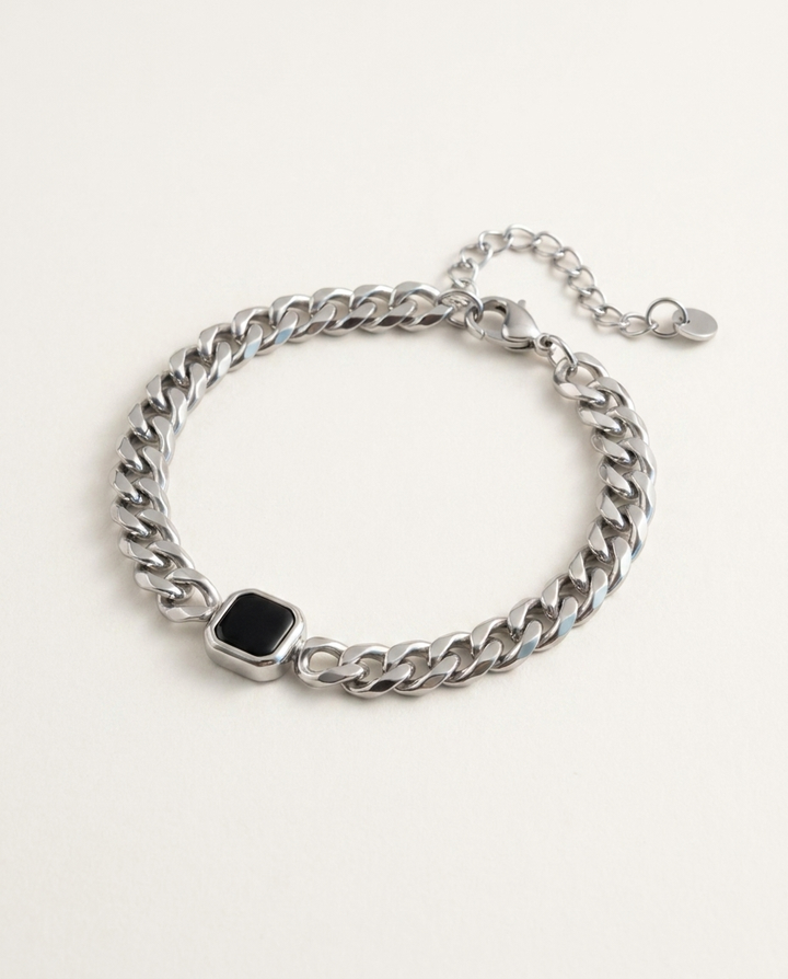 BRACELET CUBAIN — Cubaine Onyx 7 mm — BRISANT
