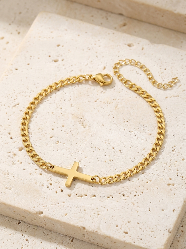 BRACELET CROIX or