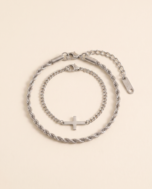 SET CROIX & CORDAGE — Bracelets