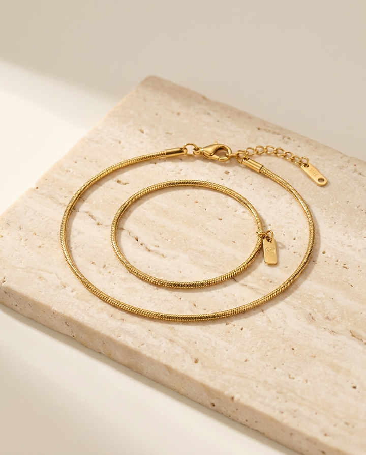 BRACELET SERPENTINE — packshot Or — BRISANT