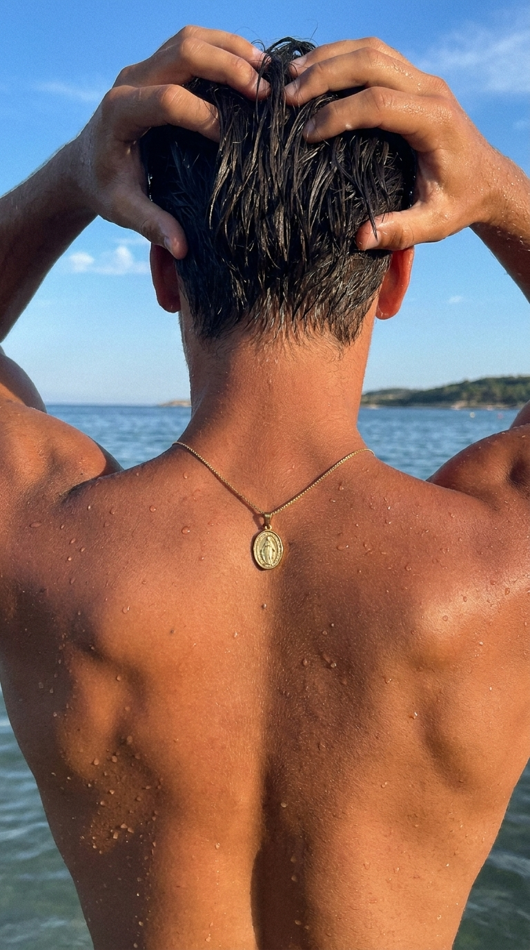 LA MADONE — portée dos mer baignade Or — BRISANT