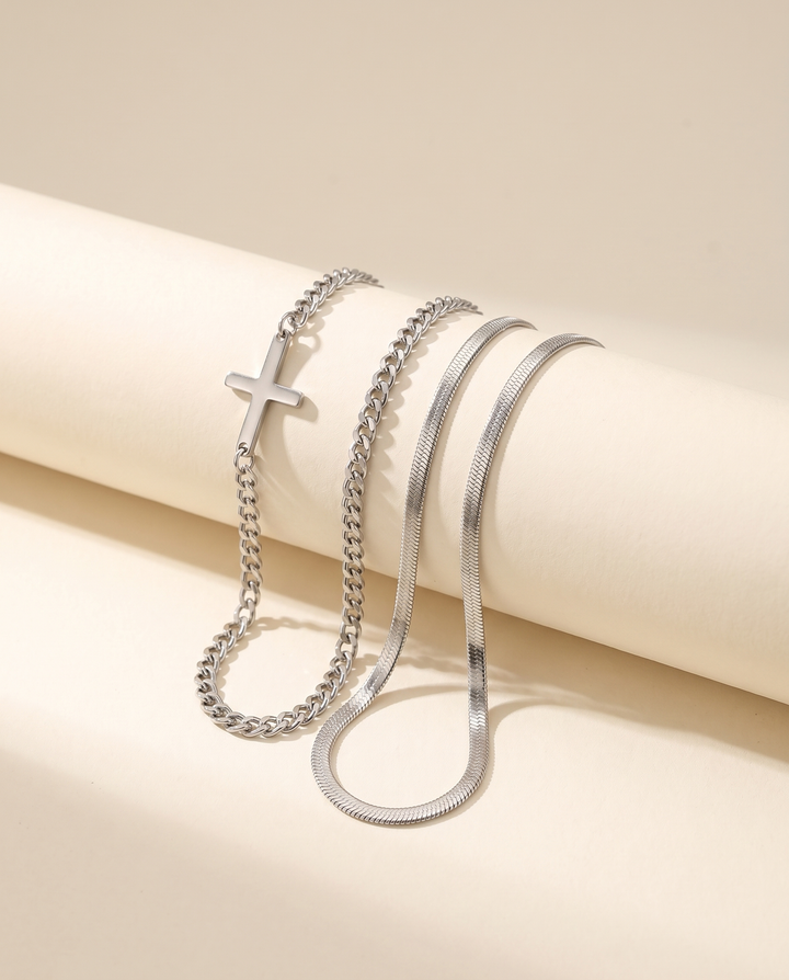 SET CROIX & SERPENTINE Bracelets — packshot — BRISANT
