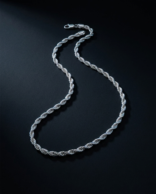 CHAÎNE CORDAGE — acier inoxydable, packshot BRISANT