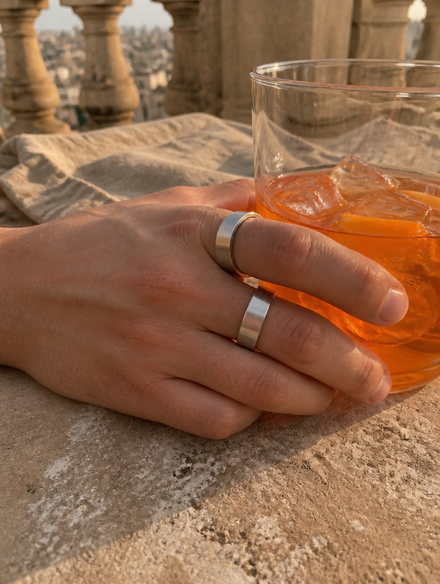 L'ANNEAU lifestyle terrasse spritz — Argent — BRISANT
