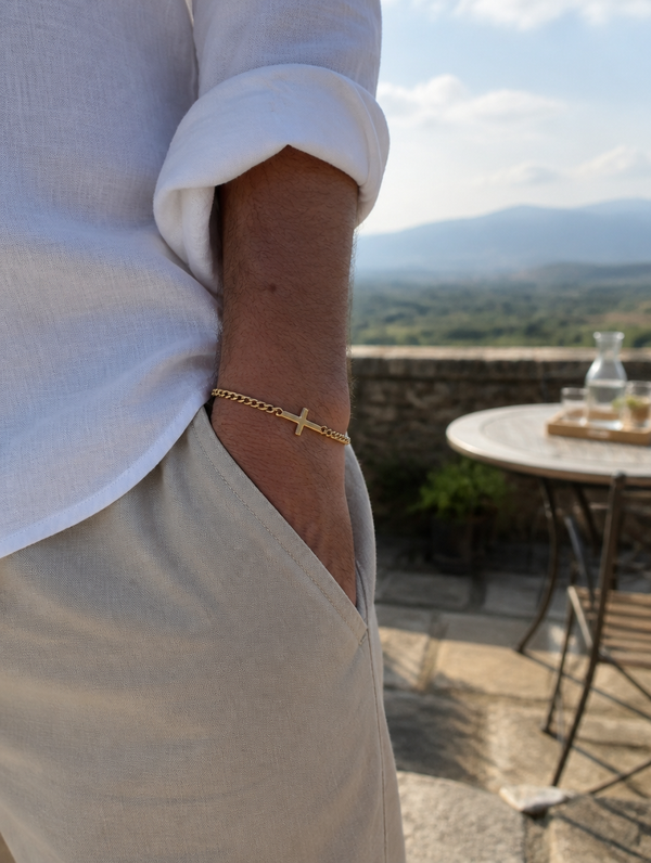 BRACELET CROIX or