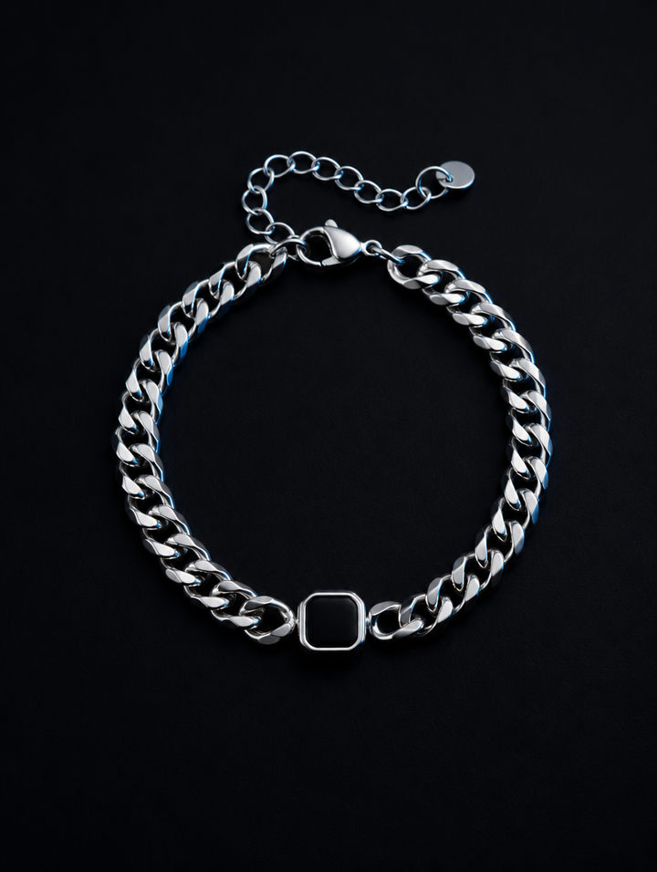 BRACELET CUBAIN — Cubaine Onyx 7 mm — BRISANT