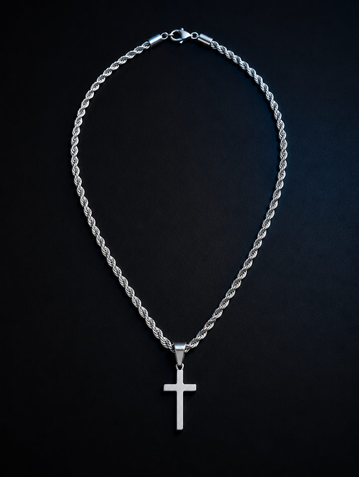 CROIX MINIMALE — Argent — BRISANT
