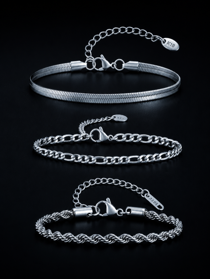 SET TRIO — Les Trois Mailles — Plate · Figaro · Corde — BRISANT